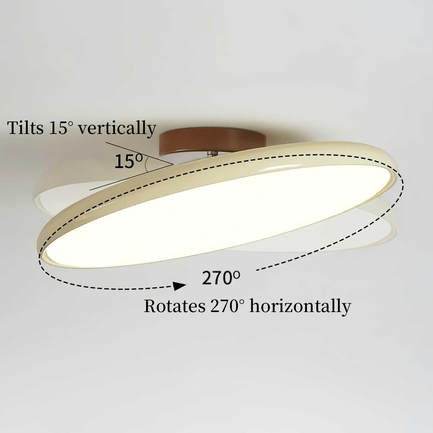 Flush Mount Ceiling Light for Living Room & Bedroom – Adjustable LED Ceiling Lamp with Directional Heads, Modern Low-Profile Kitchen & Hallway Light