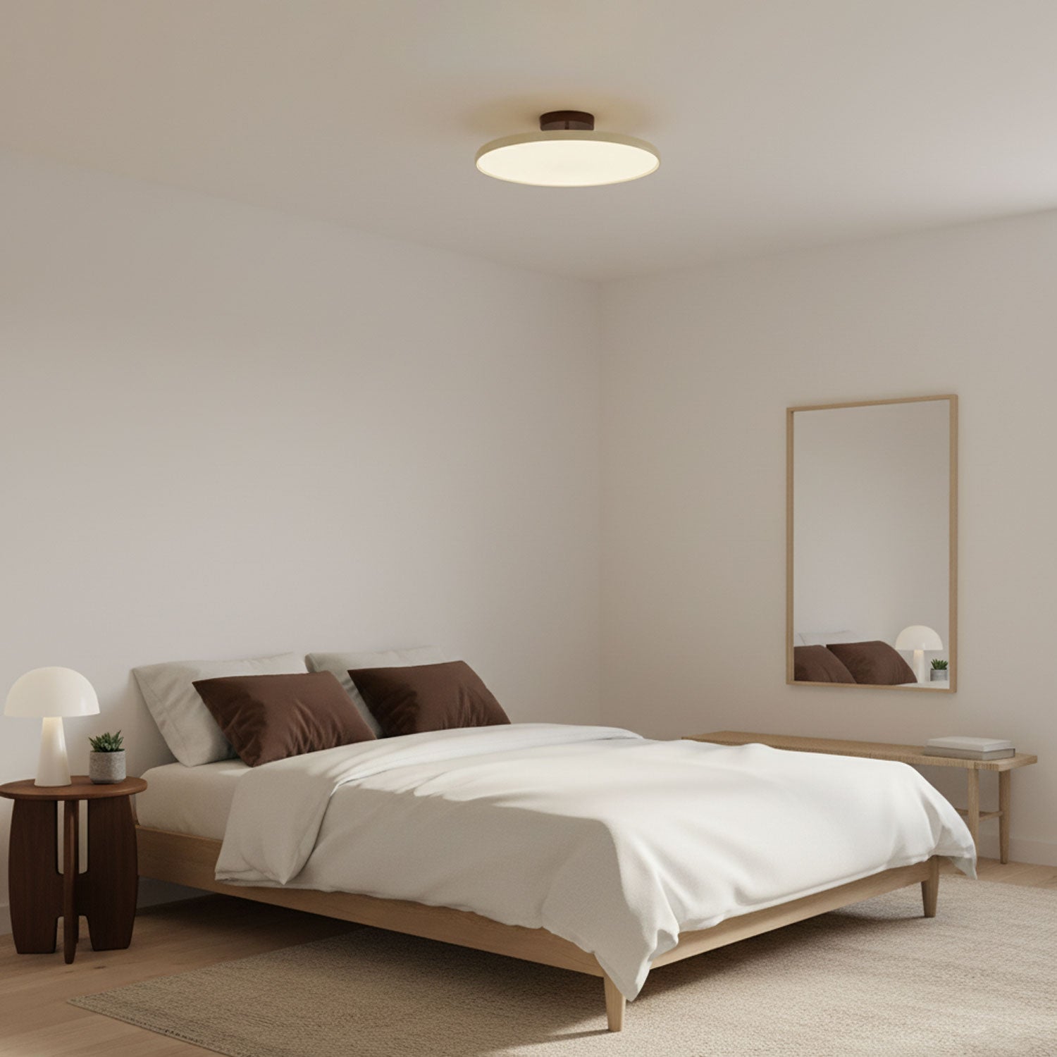 Flush Mount Ceiling Light for Living Room & Bedroom – Adjustable LED Ceiling Lamp with Directional Heads, Modern Low-Profile Kitchen & Hallway Light