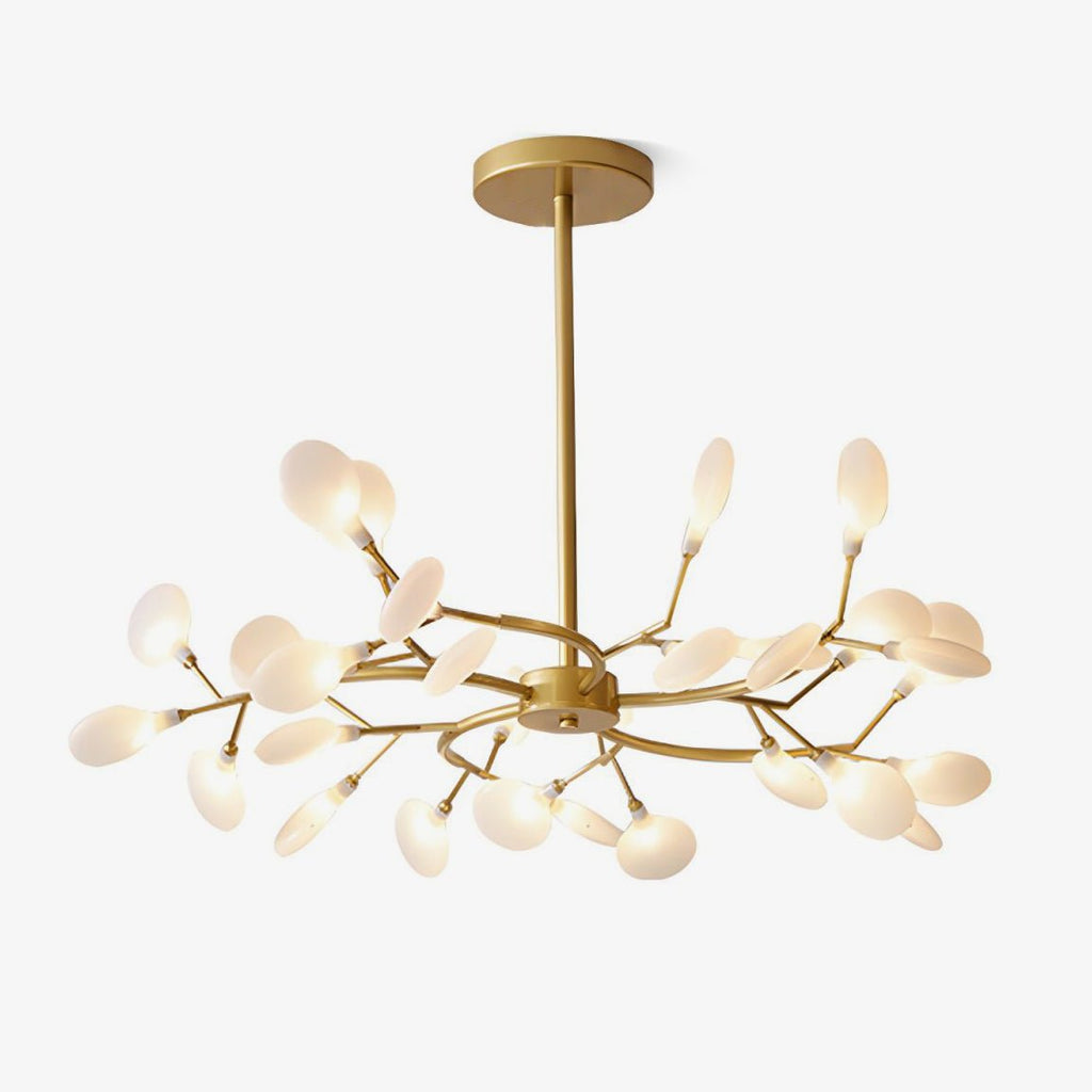 Sputnik Chandelier for Dining Room & Entryway – Mid-Century LED Starburst Ceiling Light, Modern Living Room Statement Chandelier