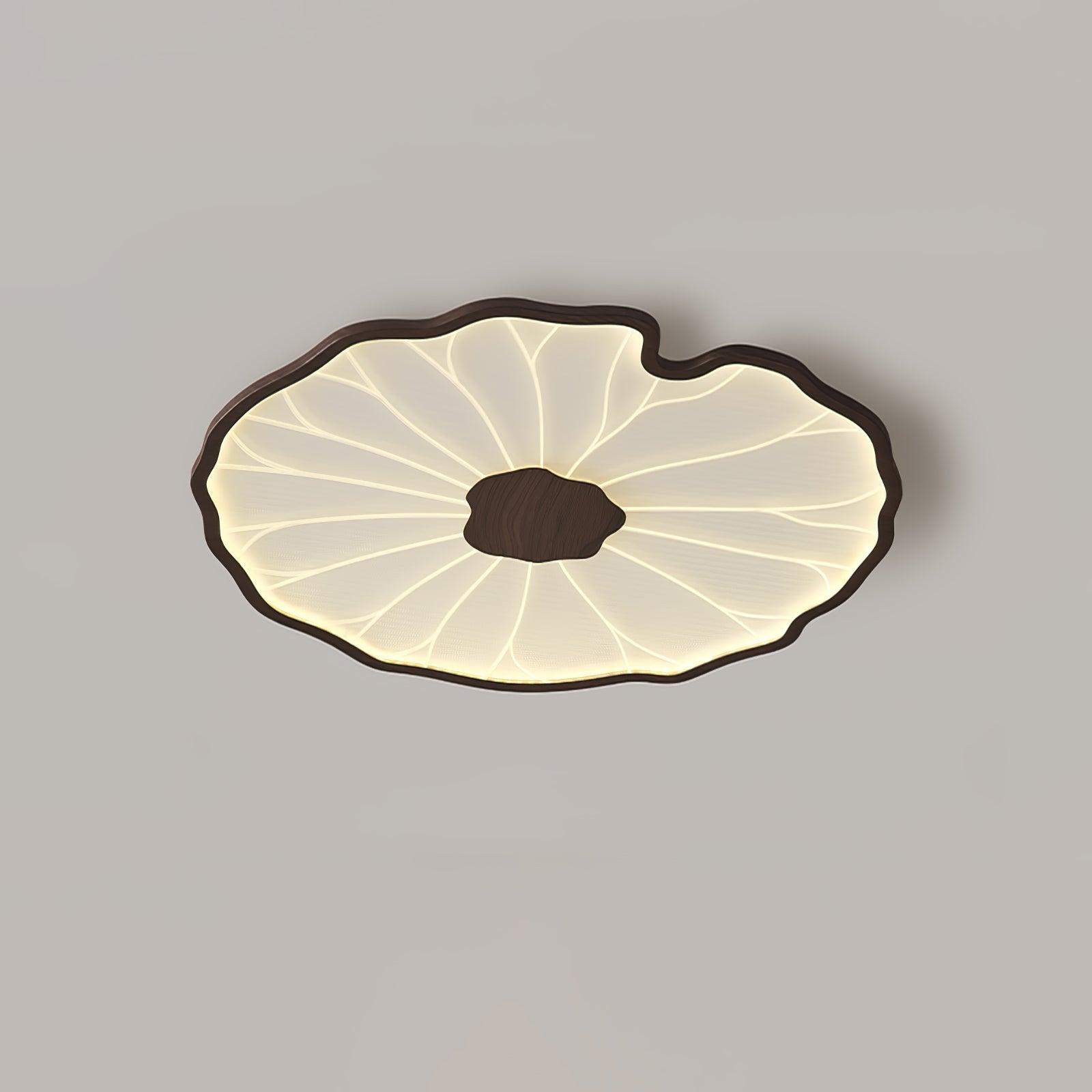 Lotus Leaf Ceiling Light for Bedroom & Living Room – Layered Sculptural LED Flush Mount, Modern Organic Dining & Entryway Fixture