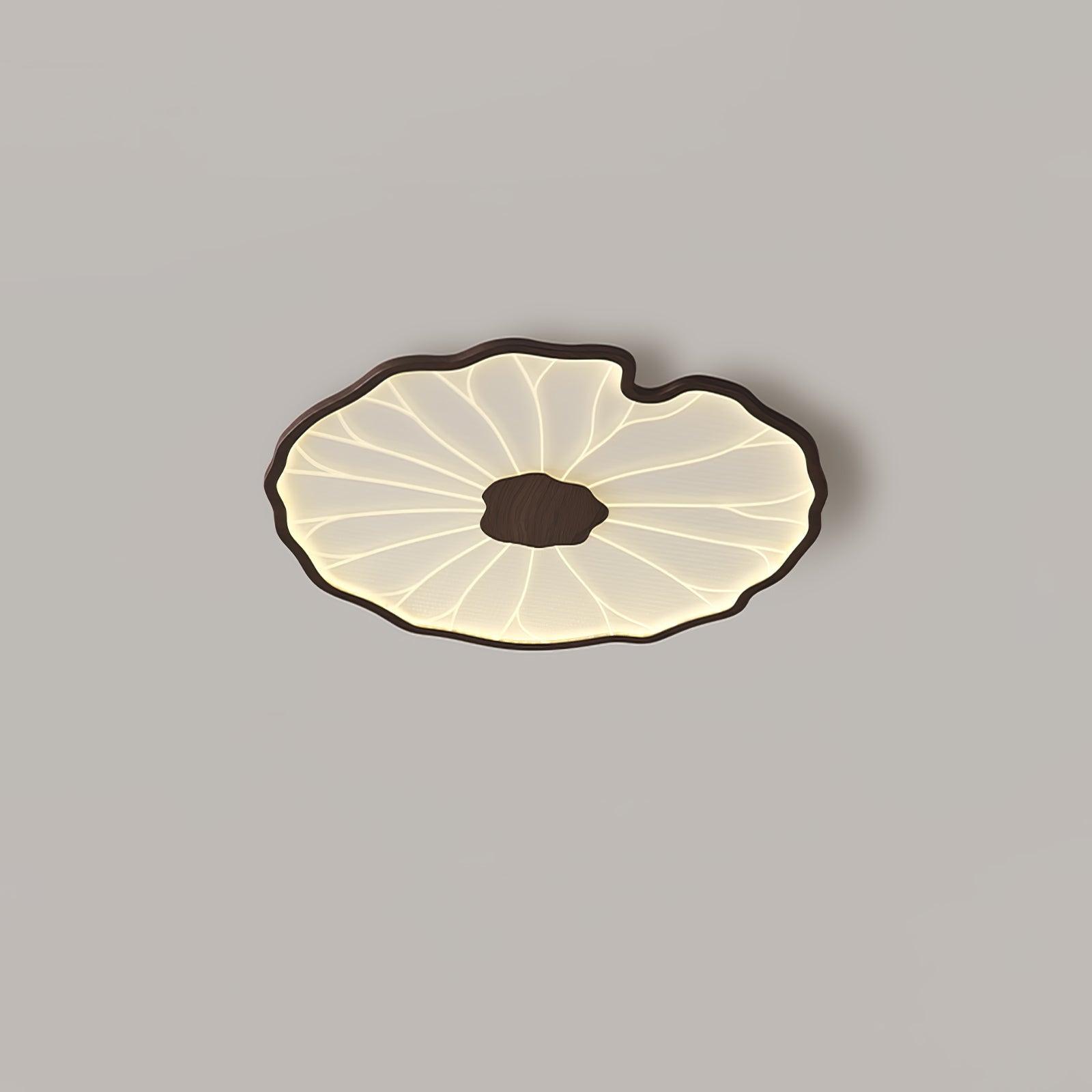 Lotus Leaf Ceiling Light for Bedroom & Living Room – Layered Sculptural LED Flush Mount, Modern Organic Dining & Entryway Fixture