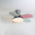 Ceiling Fan with Light and Remote for Bedroom & Living Room – Quiet LED Wood Grain Fan, Modern Low-Profile Open-Plan Ceiling Fan