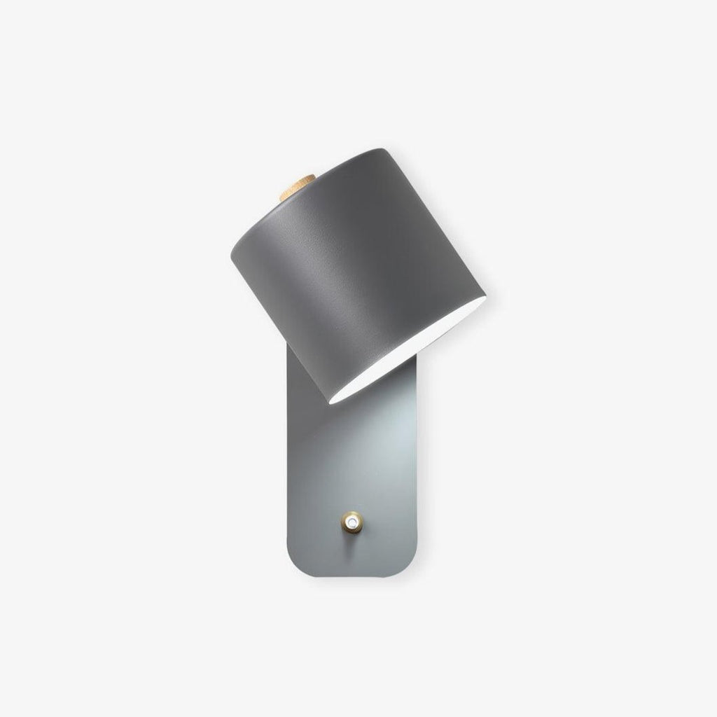 Cylinder Wall Sconce for Bedside & Hallway – Rotating LED Reading Wall Light, Minimalist Adjustable Modern Living Room Wall Lamp